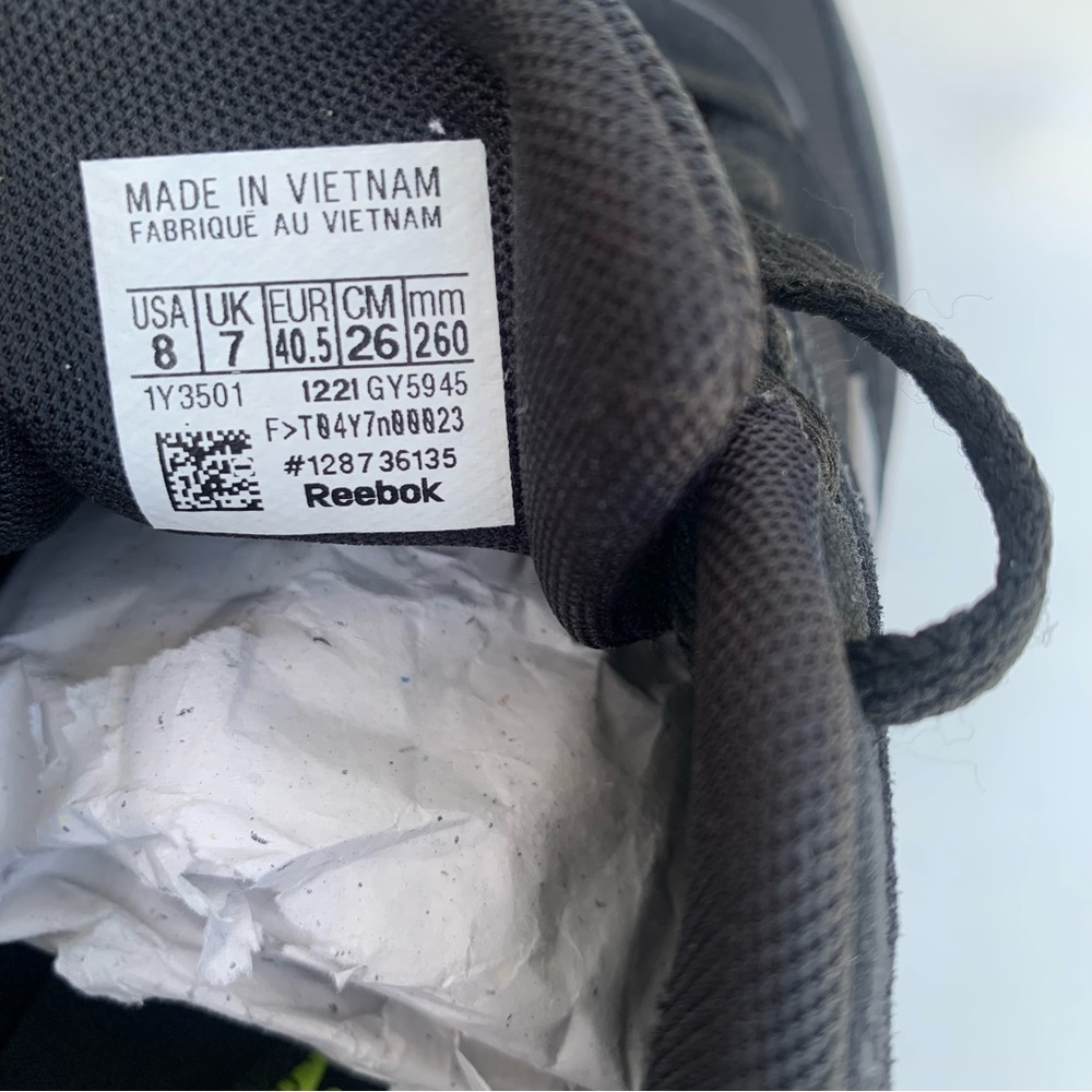 New Reebok Unisex GL 1000 Comfort Footbed size 8 Men / Women 9 Black/Grey - Picture 15 of 16
